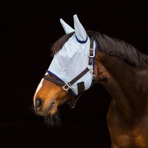 Horze Anti Rub Fleece Finished Fly Mask (Large) in Saudi Arabia