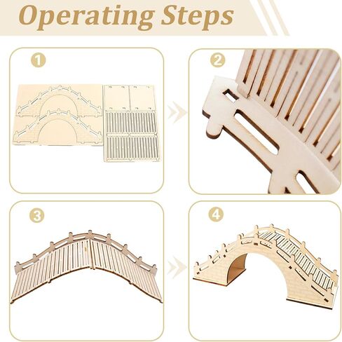 Hermit Crabs Climbing Bridge, Wooden Hermit Crab Climibing Toys, Hermit Crab Hideout with Ramp, Aquarium Tank Accessory Small Animals Cage Accessory, Habitat for Hermit Crab Hamster Rat Reptile in Saudi Arabia