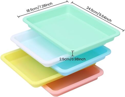 10 Pcs Travel Toilet Mini Litter Box,Plastic Portable Small Litter Pan Water Litter Box for Kittens Bunny Cat in Kuwait