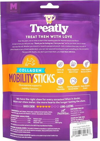 Collagen Smart Sticks Dog Treats - Chicken & Sweet Potato Flavor, 9oz/1 Pack in Kuwait