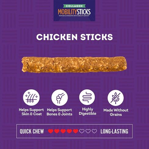 Collagen Smart Sticks Dog Treats - Chicken & Sweet Potato Flavor, 9oz/1 Pack in Kuwait