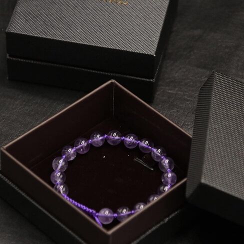 Valentine Day Gift for Her Amethyst Crystal Bracelet, Real Stone Bracelet for Women Handmade Bracelet Gift for Mom, Unique Gift HASKARE Premium Gemstone Amethyst Bracelet for Protection and Lucky in Saudi Arabia