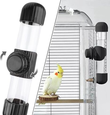 Automatic Bird Water Dispenser 7.5 oz Pet Bird Water Feeder Parrots Waterer for Parakeet Budgie Finch Lovebirds Canary Cockatiel in Kuwait