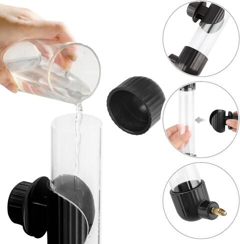 Automatic Bird Water Dispenser 7.5 oz Pet Bird Water Feeder Parrots Waterer for Parakeet Budgie Finch Lovebirds Canary Cockatiel in Kuwait