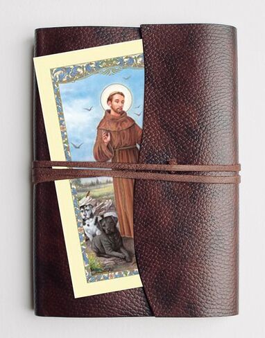 St Francis Medal for Pets - St Francis Tag for Dogs and Cats with St Francis Of Assisi Prayer Card, Lords Prayer Card | Patron Saint Of Animals St Francis Pet Charm, Holy Cards Set of 3 Items in Saudi Arabia