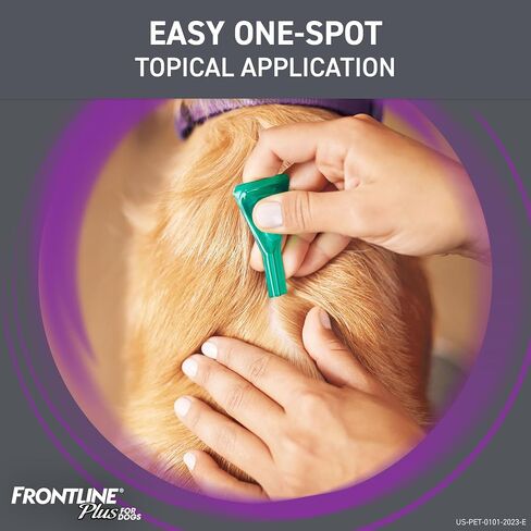 Frontline Plus Flea and Tick Treatment for X-Large Dogs Up to 89 to 132 lbs. 3 Treatments in Saudi Arabia