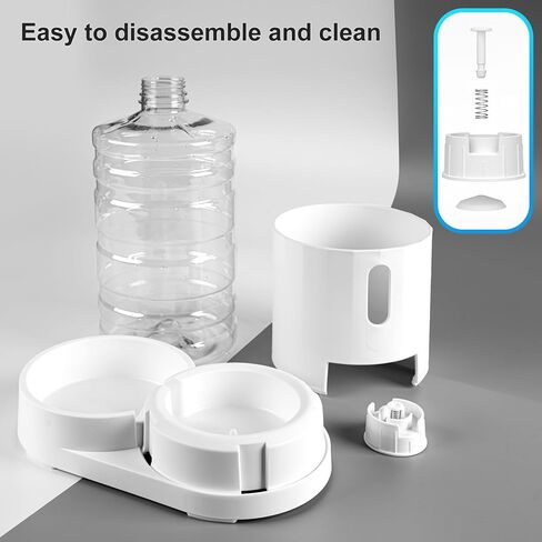 CZPET 4L Pet Water Dispenser without Electricity Unplugged Automatic Water Bowl Dispenser Gravity Water Dispenser for Cats Water Self Feeder Dog Fountain Dogs Bowl Bottles for Kitten Puppy in Kuwait