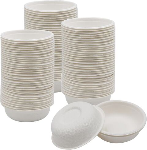 100 Pack Paper Feeding Cups Biodegradable Crested Gecko Food Cups 1oz Reptile Feeding Dish Bowls for Gecko Crested in Saudi Arabia