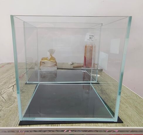 AWXZOM Small Nano Tall Rimless Tank, Glass Fish Tank, Betta Tank (0.7 Gallon, 5.9x4.3x5.1in/15x11x13cm) in Kuwait