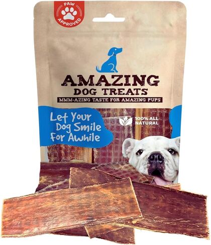 Amazing Dog Treats - Beef Esophagus Jerky for Dogs (6 Inch - 50 Pc/Pack) - Beef Gullet Dog Chews in Saudi Arabia