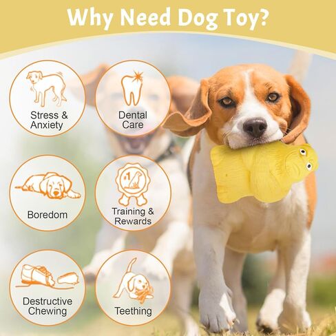 Dog Toys for Aggressive Chewers: Tough Dog Chew Toys, Dog Toys for Large Dogs, Rubber Treat Dispensing Dog Toys for Small, Medium, Large Dogs to Keep Them Busy in Saudi Arabia