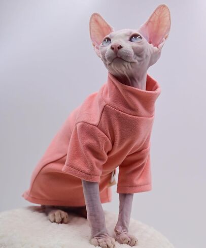 Sphynx Cat Clothes Warm Comfort Stretch Hairless Cat Clothes for Devon Rex, Cornish,Peterbald and Small Cats and Dogs (X-Small) in Saudi Arabia