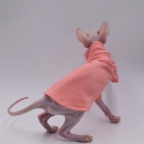 Sphynx Cat Clothes Warm Comfort Stretch Hairless Cat Clothes for Devon Rex, Cornish,Peterbald and Small Cats and Dogs (X-Small) in Saudi Arabia