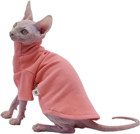 Sphynx Cat Clothes Warm Comfort Stretch Hairless Cat Clothes for Devon Rex, Cornish,Peterbald and Small Cats and Dogs (X-Small) in Saudi Arabia
