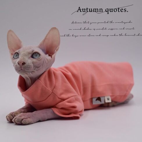 Sphynx Cat Clothes Warm Comfort Stretch Hairless Cat Clothes for Devon Rex, Cornish,Peterbald and Small Cats and Dogs (X-Small) in Saudi Arabia