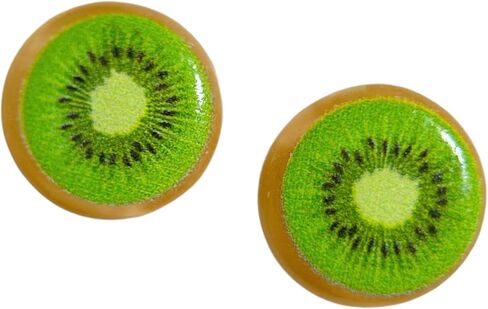 Hypoallergenic Cute Fruit Stud Earrings on Plastic Posts (lemon) in Saudi Arabia