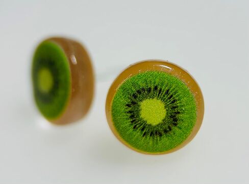Hypoallergenic Cute Fruit Stud Earrings on Plastic Posts (lemon) in Saudi Arabia