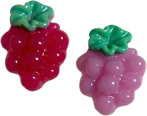Hypoallergenic Cute Fruit Stud Earrings on Plastic Posts (lemon) in Saudi Arabia
