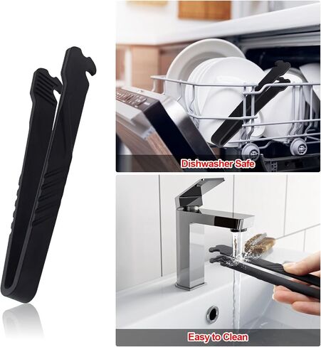 Oven Rack Push Pull Tool, Multifunctional Rack Oven Push and Pull Clip, Ideal Small Kitchen Push and Pull Tool for Kitchen Oven, Toaster Oven, Air Fryer, Convection Oven (Black) in Saudi Arabia