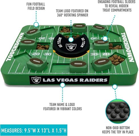 Pets First NFL LAS Vegas Raiders Puzzle Toy, Puzzle Treat Dog Toy, Interactive Dog Treat Toy, Dog Puzzle in Saudi Arabia