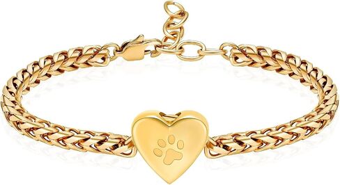 Pet Cremation Urn Bracelet for Ashes for Women Dog Cat Paw Urn Bangle Heart Cremation Jewelry Keepsake Memorial Urn Jewelry in Saudi Arabia