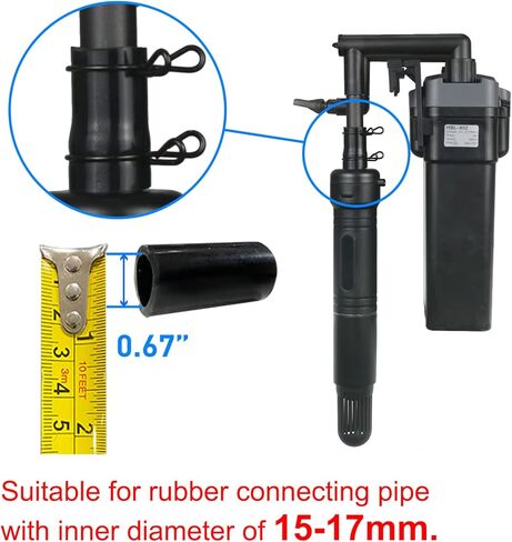 مصباح شفاف لتنظيف مياه حوض السمك، آلة تنظيف خضراء مع غلاف حماية يناسب خزان الأسماك سعة 20-200 جالون، ضوء مقاوم للماء لمرشح مضخة البركة 5 وات 254 نانومتر (المضخة غير متضمنة، المصباح داخل الغلاف) in Kuwait