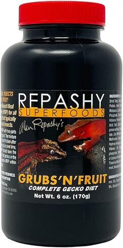 Repashy Grubs 'N' Fruit Crested Gecko Diet 6 Oz JAR in Saudi Arabia