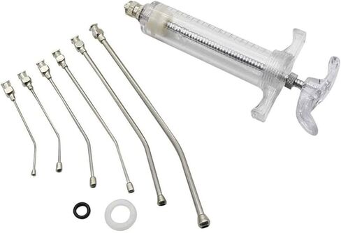 مجموعة حقنة تغذية الطيور مع 6 قطع أنابيب منحنية قابلة لإعادة الاستخدام لتغذية الطيور in Kuwait