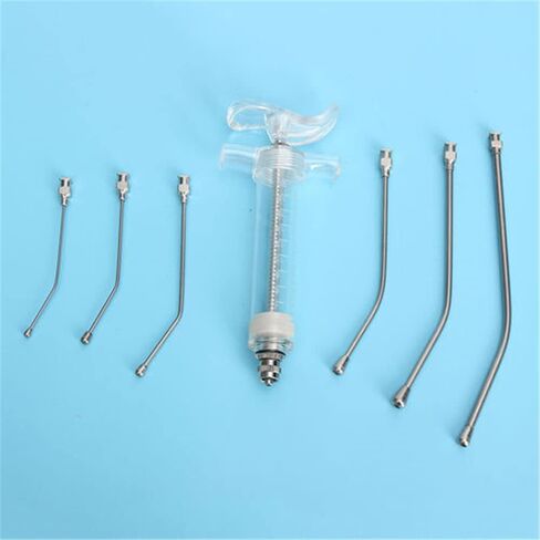 مجموعة حقنة تغذية الطيور مع 6 قطع أنابيب منحنية قابلة لإعادة الاستخدام لتغذية الطيور in Kuwait