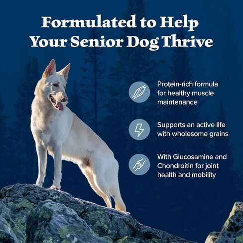 Blue Buffalo Wilderness Senior High Protein Dry Dog Food With Real Chicken Plus Wholesome Grains, Made in the USA with Natural Ingredients, Chicken, 24-lb. Bag in Saudi Arabia