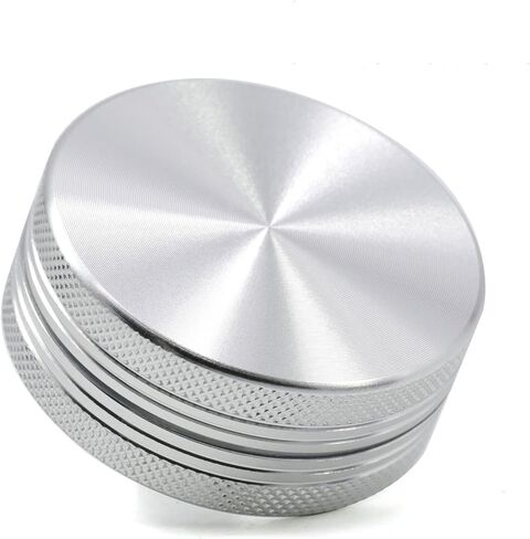 Spice Grinder CrashSpice Grinder Crasher 2inch Portable Magnetic Lid 2 layerser 2inch Portable Magnetic Lid 2 layers (silver) in Saudi Arabia