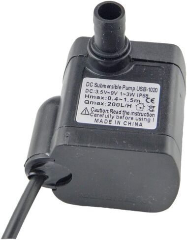 CHANCS USB-1020 Lift 200L/H DC Mini Submersible Water Pump 3.5-9V with USB for USB Power in Kuwait