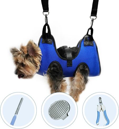 Dog Grooming Hammock - Dog Nail Clipping Hammock - Grooming Hammock - Cat Grooming Harness - Cat Holder Grooming - Cat Restraint Nail Trimming - Cat Nail Trimming - Cat Nail Clipper Hammock in Saudi Arabia