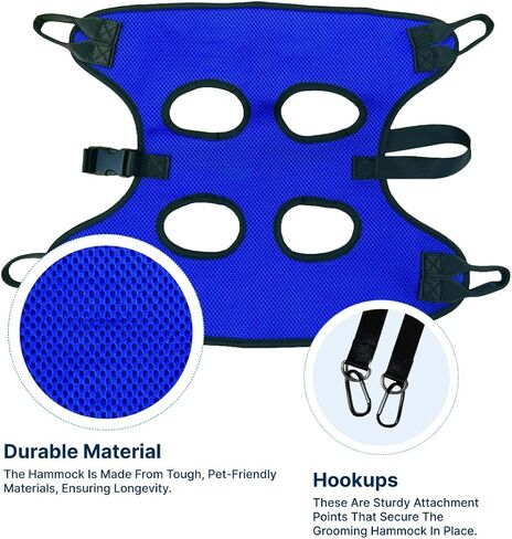Dog Grooming Hammock - Dog Nail Clipping Hammock - Grooming Hammock - Cat Grooming Harness - Cat Holder Grooming - Cat Restraint Nail Trimming - Cat Nail Trimming - Cat Nail Clipper Hammock in Saudi Arabia