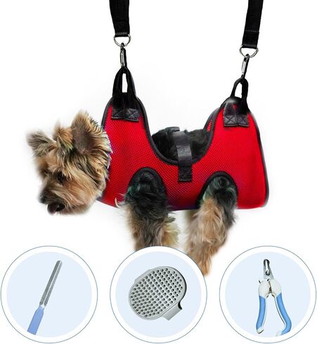 Dog Grooming Hammock - Dog Nail Clipping Hammock - Grooming Hammock - Cat Grooming Harness - Cat Holder Grooming - Cat Restraint Nail Trimming - Cat Nail Trimming - Cat Nail Clipper Hammock in Saudi Arabia