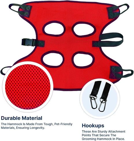 Dog Grooming Hammock - Dog Nail Clipping Hammock - Grooming Hammock - Cat Grooming Harness - Cat Holder Grooming - Cat Restraint Nail Trimming - Cat Nail Trimming - Cat Nail Clipper Hammock in Saudi Arabia