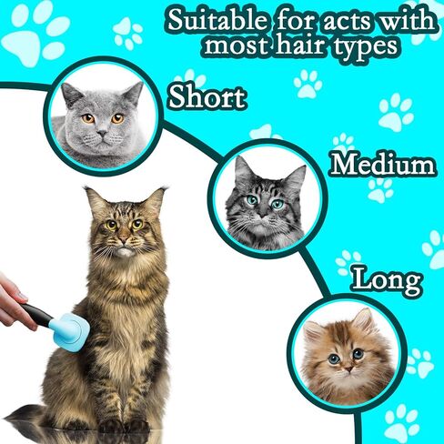 Dog Brush and Cat Brush, Pet Grooming Brush Gently Cleans Pin Brush for Hair Removal Cat and Dog Hair Brush for Small Dogs Yorkshire Terrier Pomeranian Poodle and Cat in Saudi Arabia