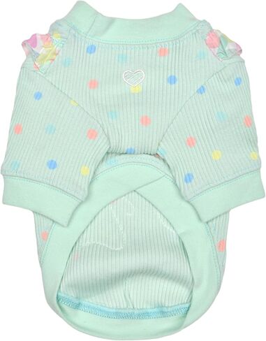 Pinkaholic New York Spring/Summer Grace Dog Shirt Trendy Fashionable Cute Dog Apparel, Green, Large in Saudi Arabia