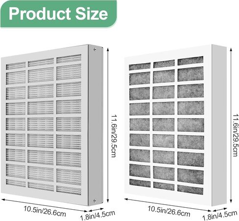 83453 83543 83544 فلتر مقلاة الهواء، فلتر مرحلتين للمقالي المثالية، يزيل أي روائح، لـ 2FK001 2FR00801 PFC570、PFA570、PFA720 in Kuwait