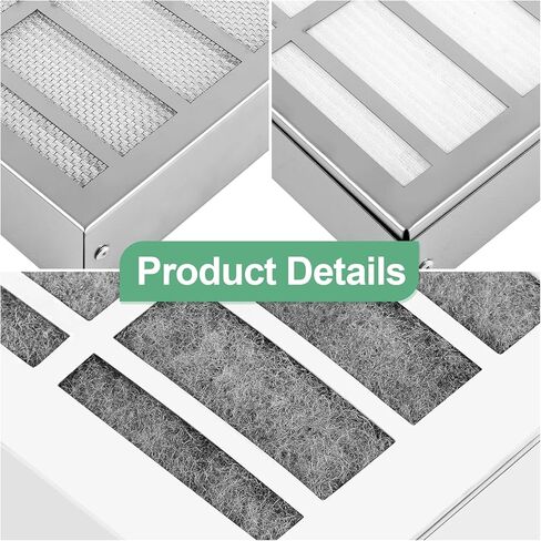 83453 83543 83544 فلتر مقلاة الهواء، فلتر مرحلتين للمقالي المثالية، يزيل أي روائح، لـ 2FK001 2FR00801 PFC570、PFA570、PFA720 in Kuwait