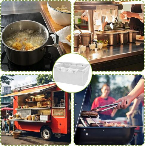 2 Pcs Reusable Flow Fryer Oil Filter Bag Fryer Filter Bag Only Fry Oil Filter No Frame Included Suitable for 70 lb Polishing Oil, Easy to Clean with Hot Water in Kuwait