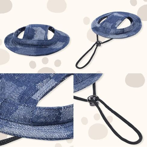 Pet Hat for Cats Dogs Only with Adjustable String Pet Hat Small Pet for Small and Medium Cats Birthday Party Costume Decoration (Light Blue, Small) in Saudi Arabia