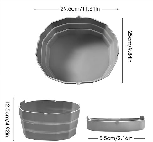 Silicone Crockpot Liners,6-7 Quart Oval Reusable Crock pot Divider Insert,Slow Cooker Liners,BPA-Free, Dishwasher Safe(Black) in Saudi Arabia