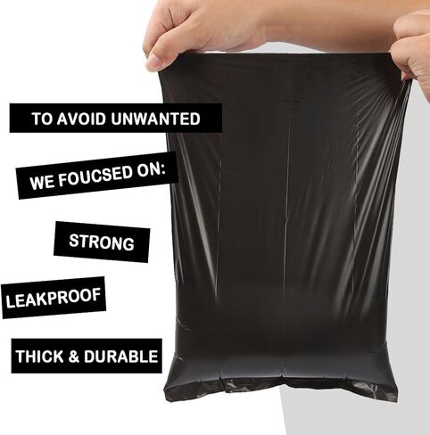 Dog Poop Bags Rolls With Dispenser And Holder For Leash,Refill Rolls,Heavy Duty,Black,Lavender Scented,16 Pack of 15,240 Count. in Saudi Arabia