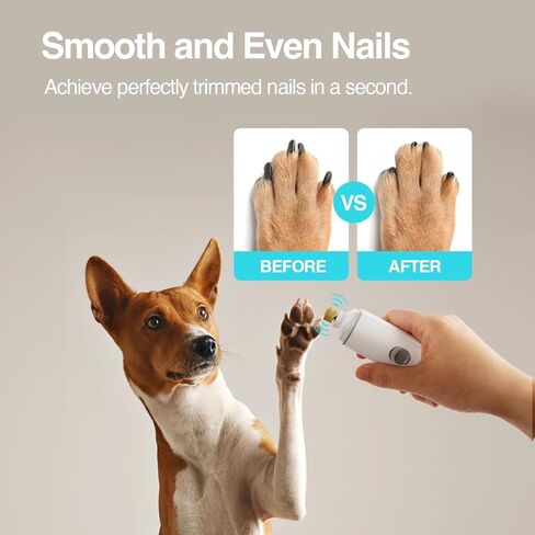 الكل من أجل PAWS مطحنة أظافر أوتوماتيكية للكلاب والقطط، أداة تشذيب أظافر الكلاب غير مؤلمة، مثقاب كهربائي فائق الهدوء لأظافر الكلاب، يتطلب بطارية، سهل الاستخدام ومحمول in Kuwait