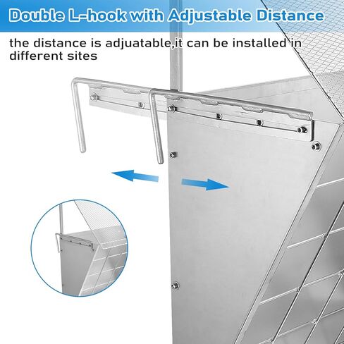 تغذية القش للماعز والحصان، وحدة تغذية القش للماعز، معدن شديد التحمل 2 في 1، وحدة تغذية القش والحبوب، سعة كبيرة، رف القش مع خطاف قابل للتعديل لتثبيت مختلف، وحدة تغذية القش للماعز والأغنام والأبقار in Kuwait