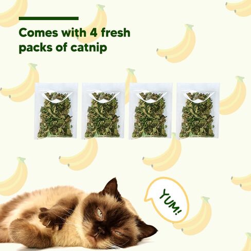 Banana Cat Scratcher Cardboard, Scratch Pad with Cat Scratcher Box, Reversible Cardboard Refill Pad, Lounge for Indoor Cats, Cardboard Scratcher with Catnip in Saudi Arabia