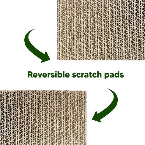 Banana Cat Scratcher Cardboard, Scratch Pad with Cat Scratcher Box, Reversible Cardboard Refill Pad, Lounge for Indoor Cats, Cardboard Scratcher with Catnip in Saudi Arabia