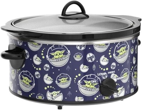 Uncanny Brands Star Wars The Mandalorian 5 Quart Slow Cooker- Easy Cooking For Baby Yoda- Kitchen Appliance … in Saudi Arabia