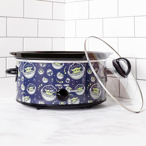 Uncanny Brands Star Wars The Mandalorian 5 Quart Slow Cooker- Easy Cooking For Baby Yoda- Kitchen Appliance … in Saudi Arabia
